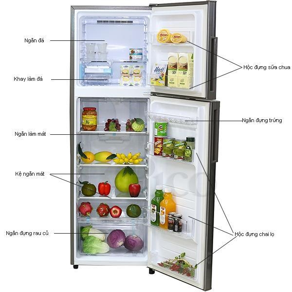 Tủ lạnh Sharp SJS270ESL - 274L  màu bạc