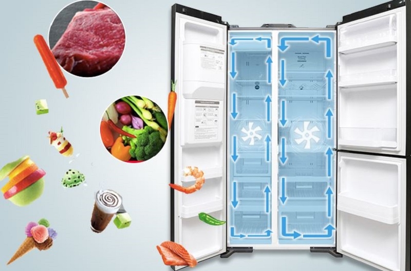Với hệ thống làm lạnh sử dụng quạt kép độc lập riêng cho từng ngăn, tủ lạnh Hitachi R-M700AGPGV4X DIA có khả năng làm lạnh nhanh và mạnh mẽ 