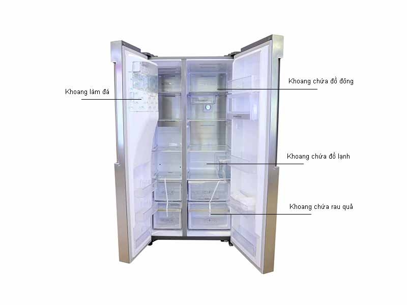 Tủ lạnh Side by side Samsung RS58K6667SLSV