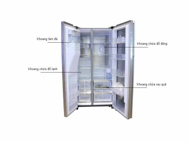 Tủ lạnh Side by side Samsung RH58K6687SLSV