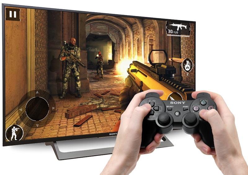 Android Tivi Sony 43 inch KD-43X8000E - Kết nối tay game
