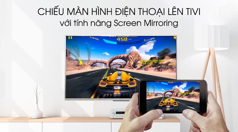 Android Tivi Sony 4K 43 inch KD-43X8500G/S - Screen Mirroring