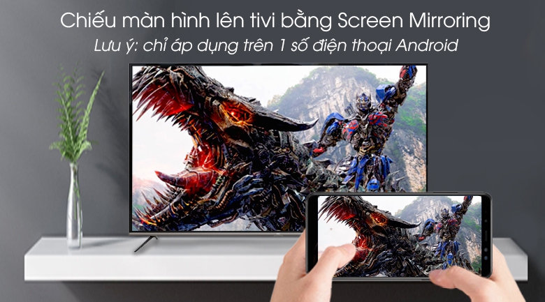 Android Tivi TCL 4K 55 inch L55P8-UF - Screen Mirroring