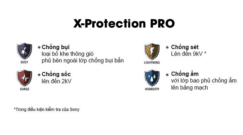 Android Tivi Sony 4K 43 inch KD-43X7500H - Công nghệ X-Protection PRO