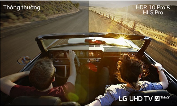 Smart Tivi LG 4K 55 inch 55UN7190PTA - Công nghệ HDR