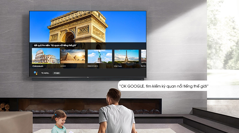 Android Tivi QLED TCL 4K 55 inch 55C815 - Google Assistant 