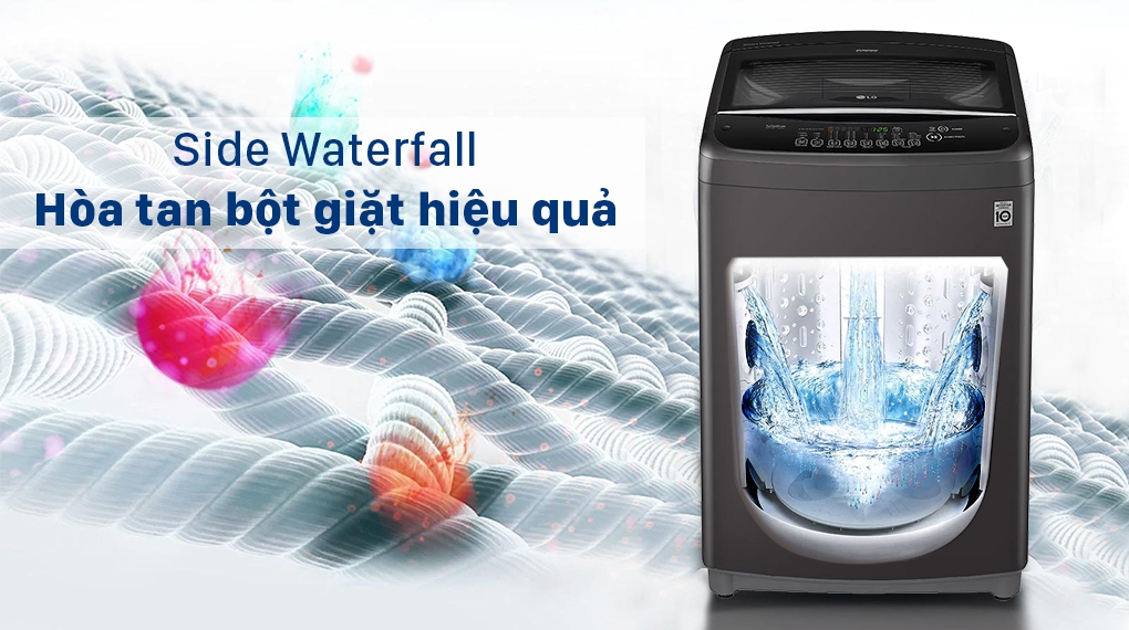 Máy giặt LG T2555VSAB - thác nước vòng cung