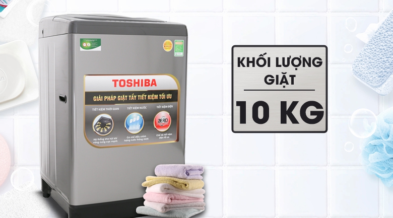 Khối lượng giặt - Máy giặt Toshiba 10 Kg AW-H1100GV SM