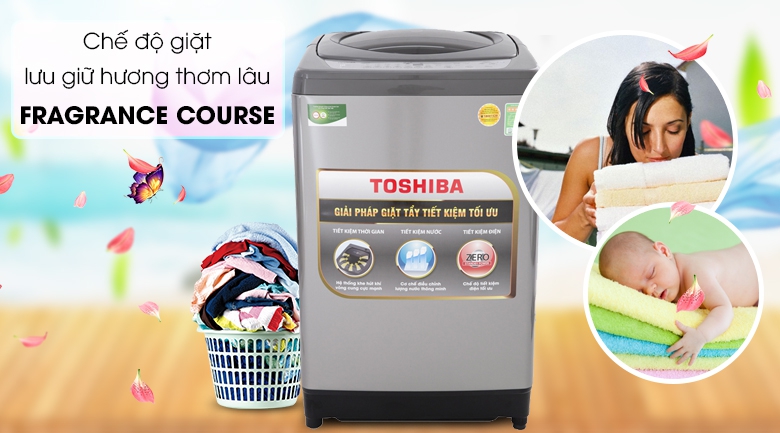 Tính năng lưu giữ hương thơm Fragrance Course - Máy giặt Toshiba 10 Kg AW-H1100GV SM