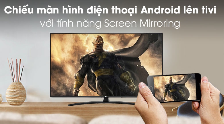 Chiếu màn hình điện thoại Andriod lên tivi bằng screen mirroring