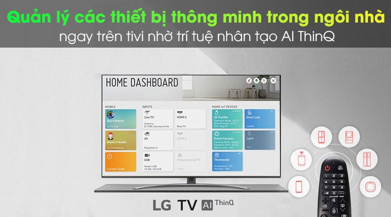 ThinQ AI - Smart Tivi LG 4K 43 inch 43UN7400PTA